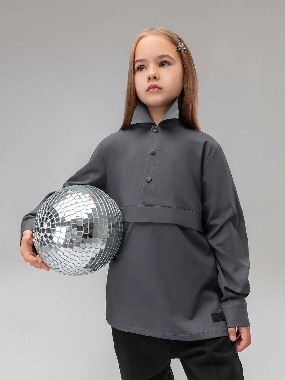 Рубашка - анорак на кнопках - фото 3