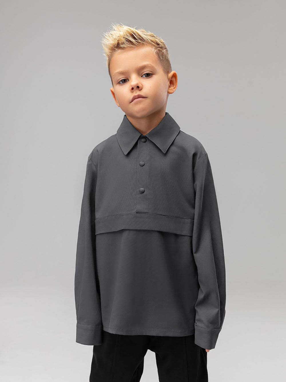 Рубашка - анорак на кнопках - фото 2