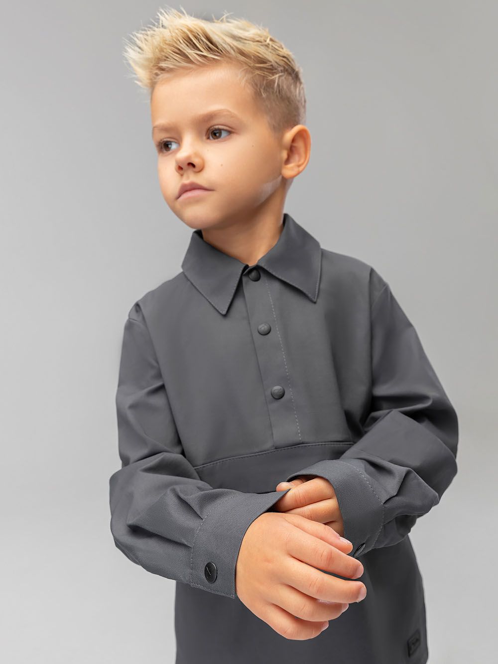 Рубашка - анорак на кнопках - фото 1