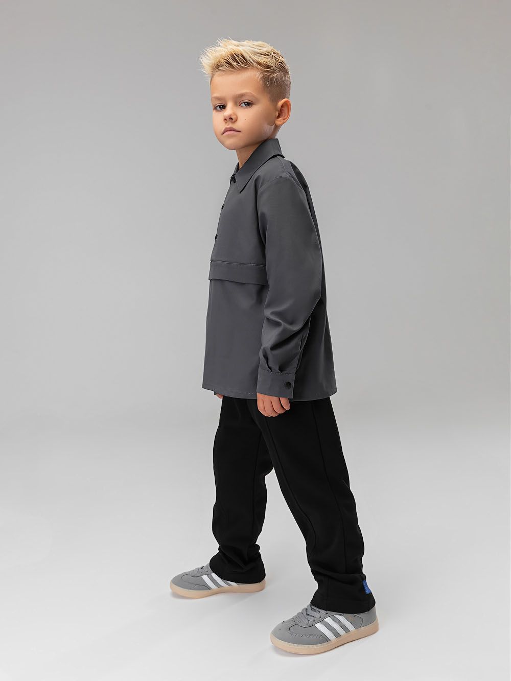 Рубашка - анорак на кнопках - фото 4