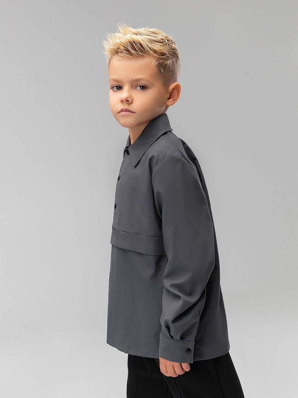 Рубашка - анорак на кнопках - фото 5