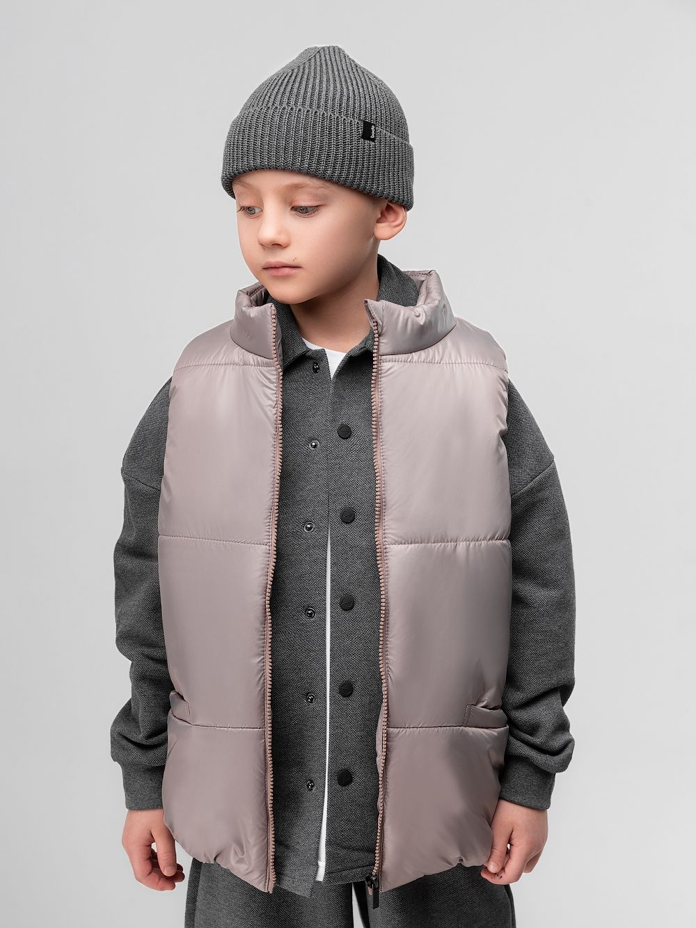 Жилет дутый утеплённый - фото 1