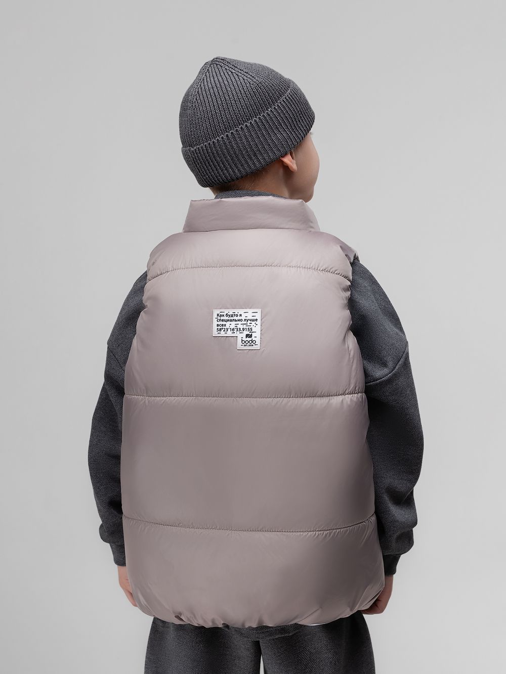 Жилет дутый утеплённый - фото 7