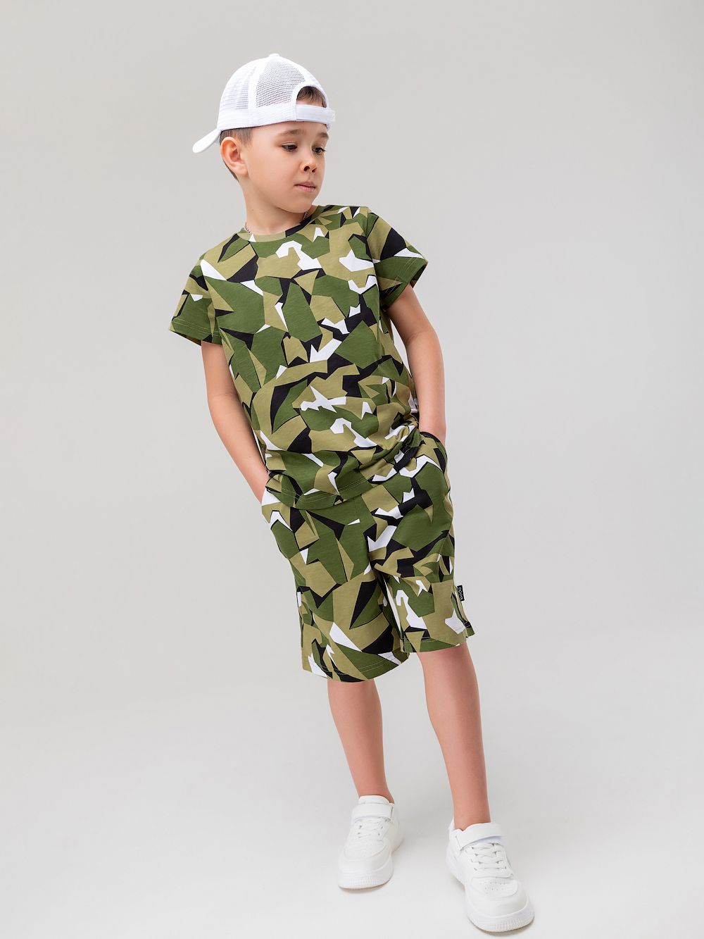 Костюм свободный с шортами - фото 3