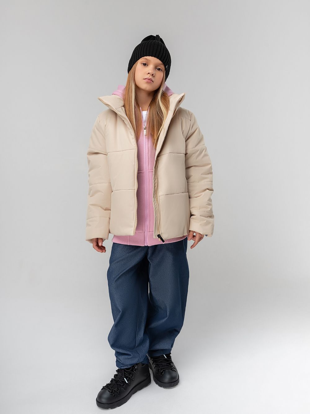 Куртка с воротником стойкой - фото 3