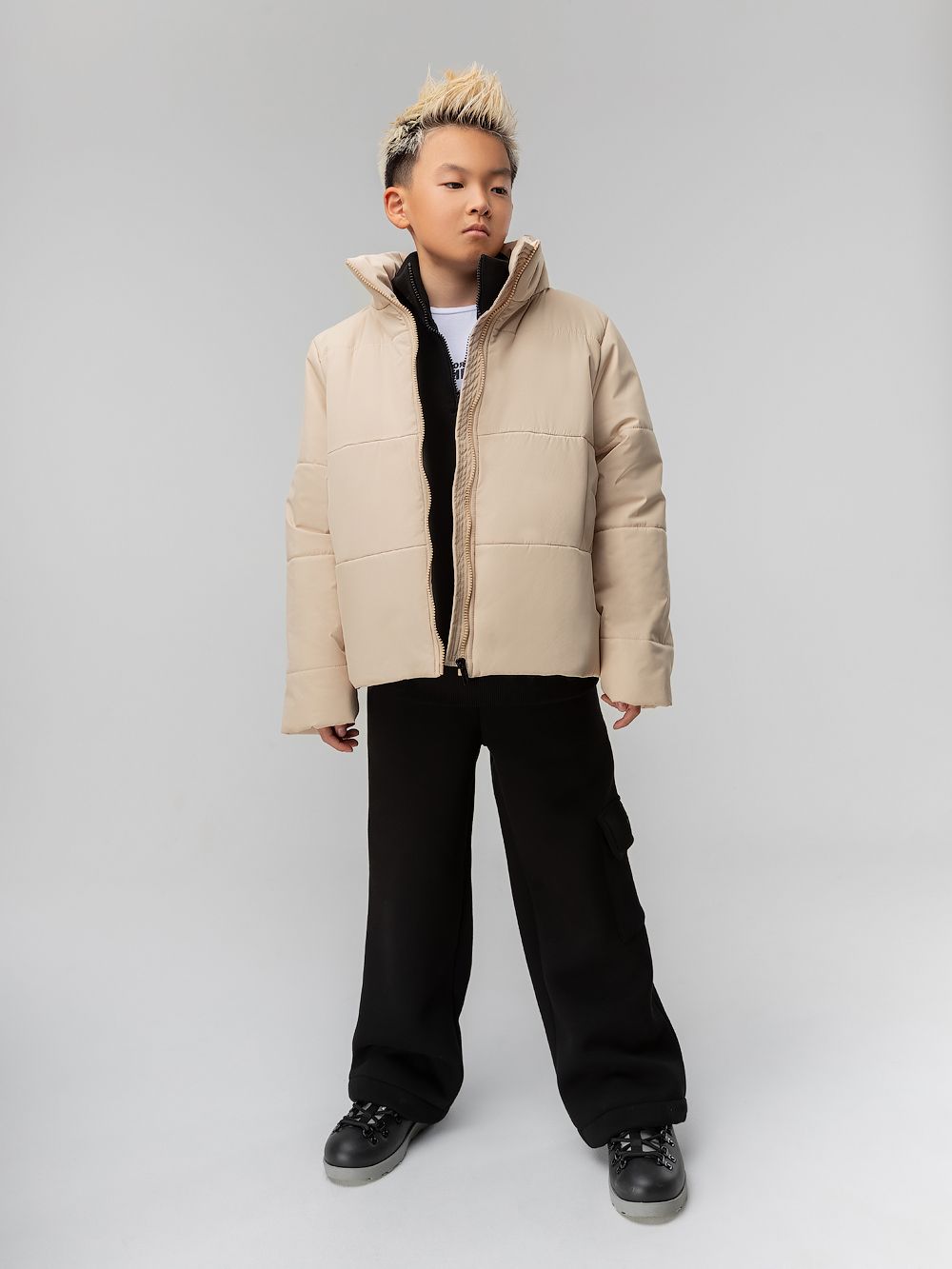 Куртка с воротником стойкой - фото 4