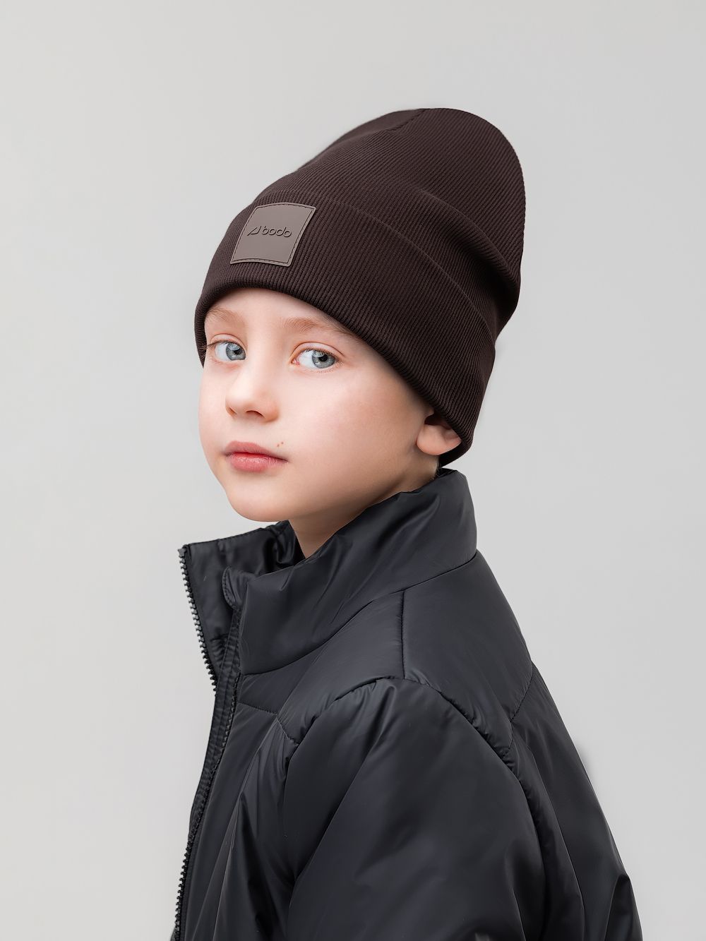 Шапка двойная в рубчик - фото 2