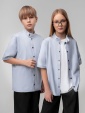 Рубашка с воротником стойкой