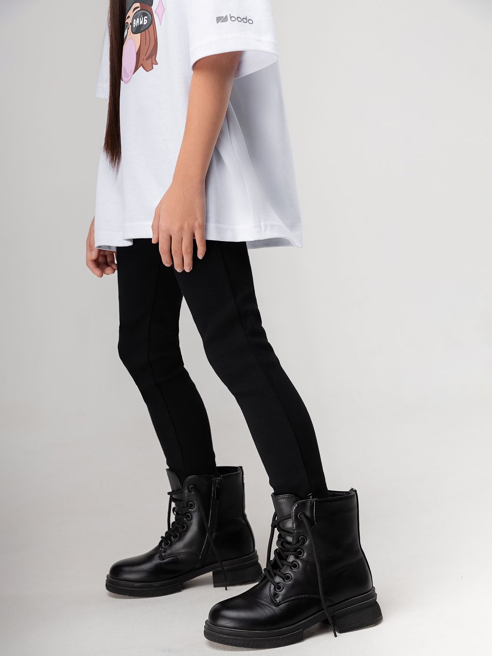 Леггинсы в рубчик - фото 12