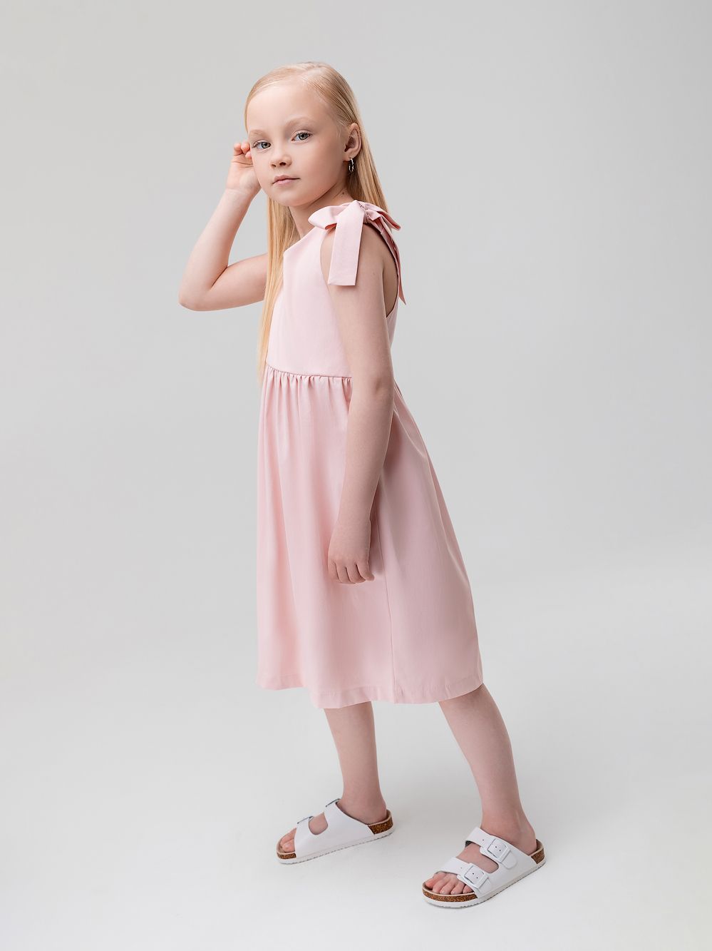 Сарафан с бантом на завязках - фото 4