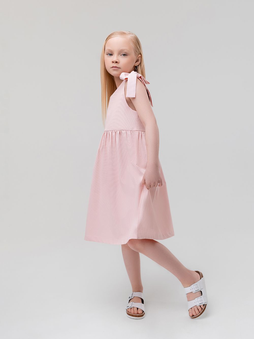 Сарафан с бантом на завязках - фото 1