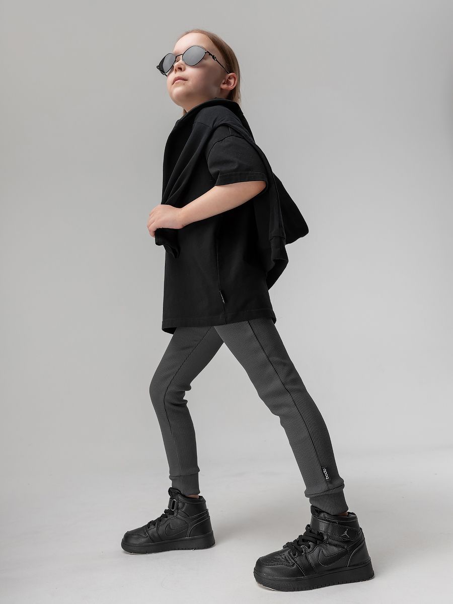 Леггинсы в рубчик - фото 3