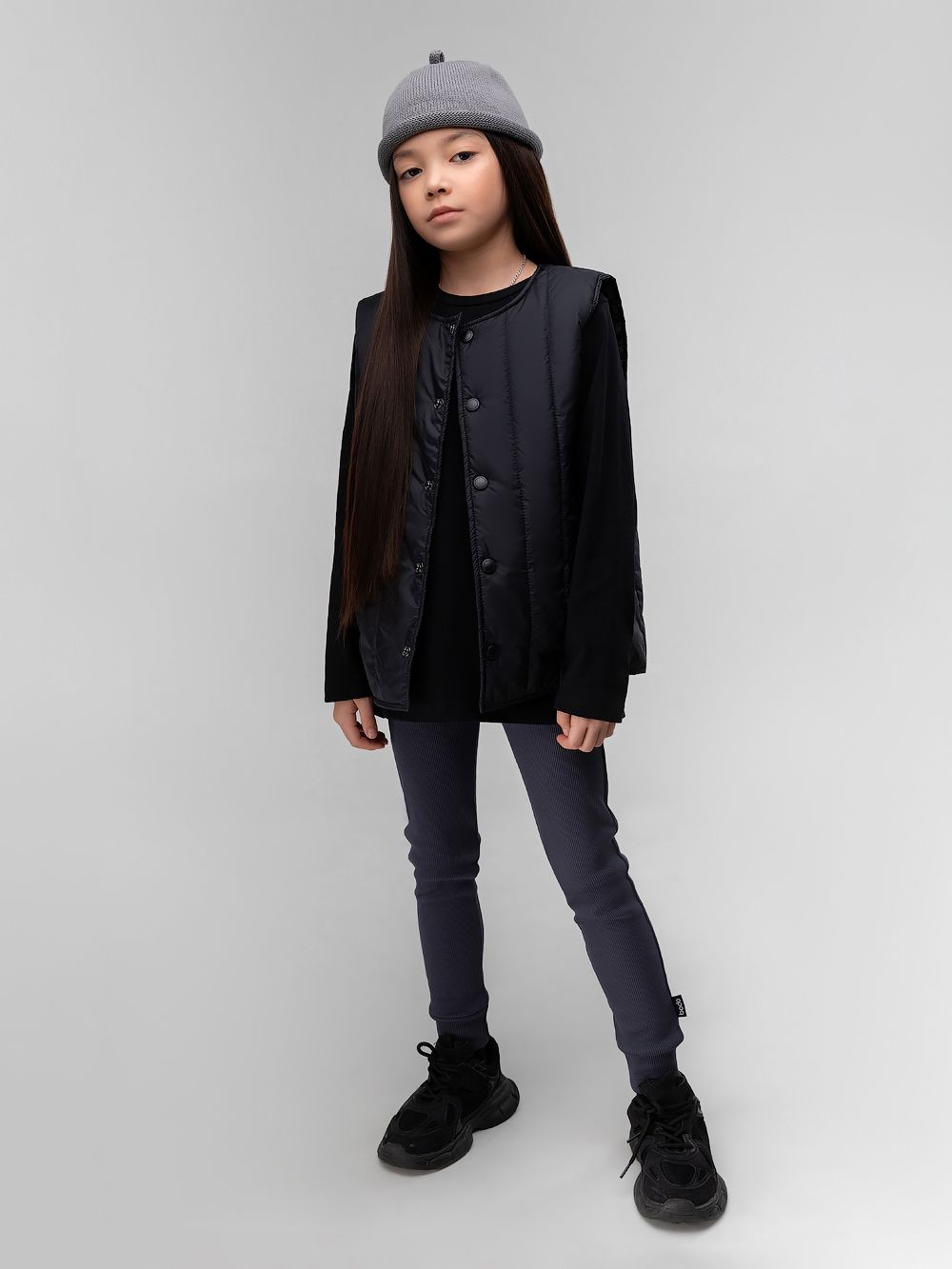 Леггинсы в рубчик - фото 1