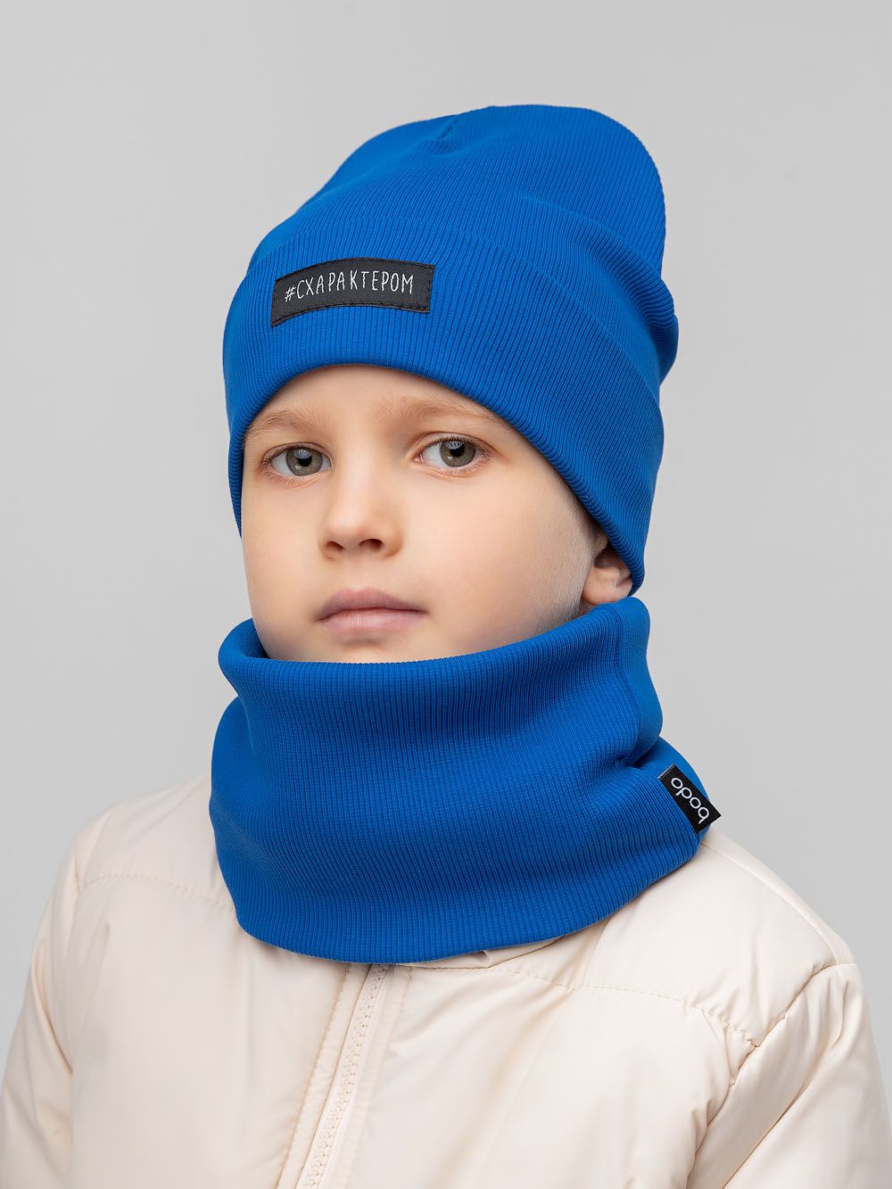 Комплект (шапка, снуд) #Схарактером - фото 1