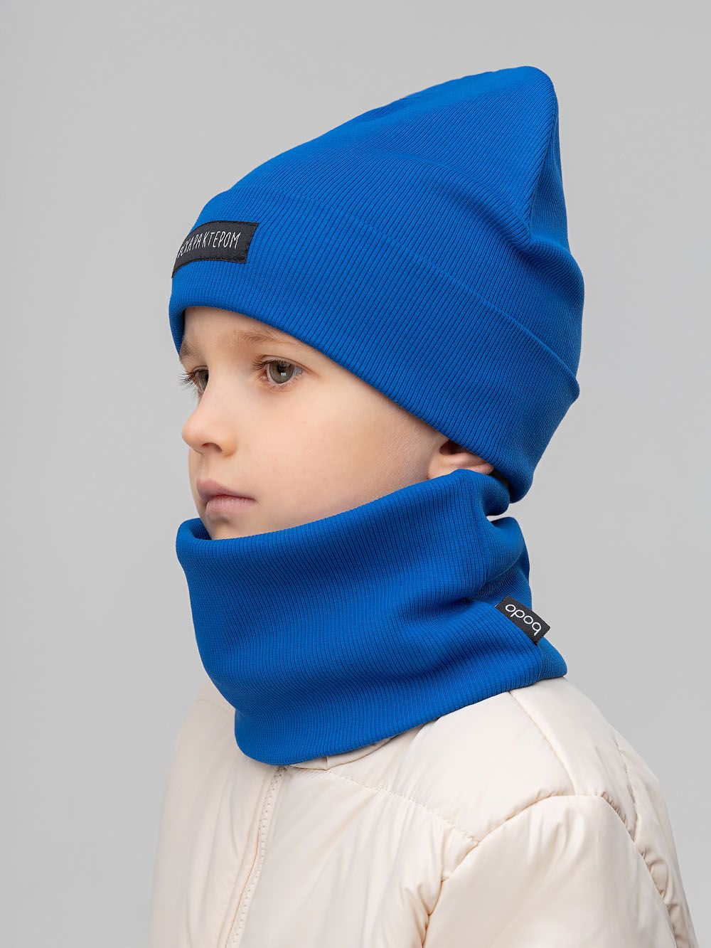 Комплект (шапка, снуд) #Схарактером - фото 2