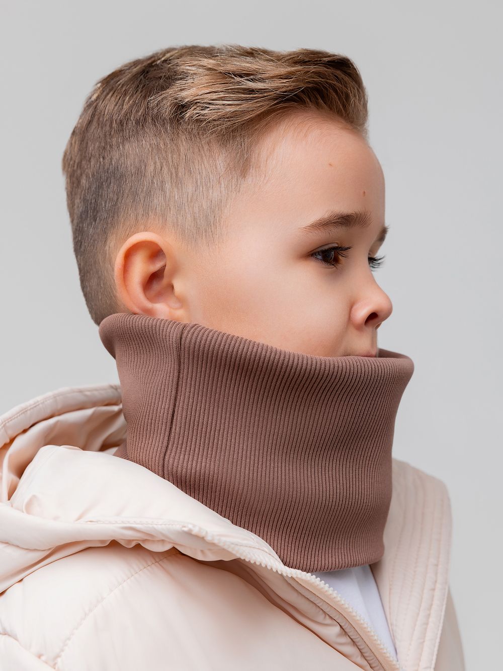 Шарф (Снуд) в рубчик - фото 2