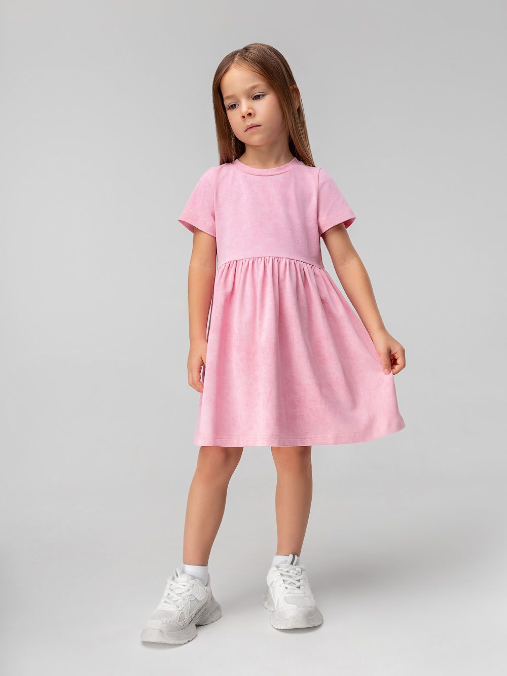 Платье с коротким рукавом - фото 1