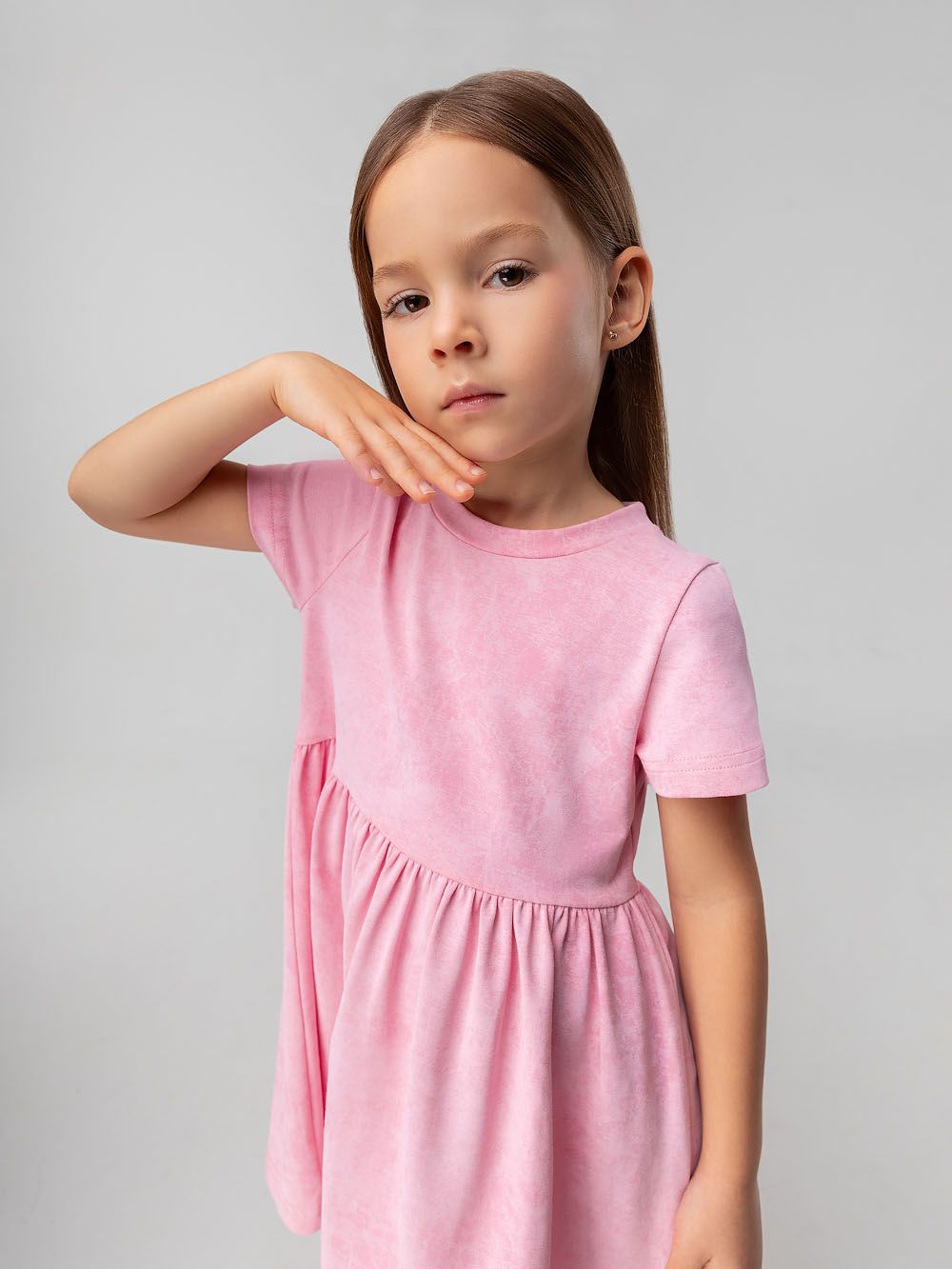 Платье с коротким рукавом - фото 3