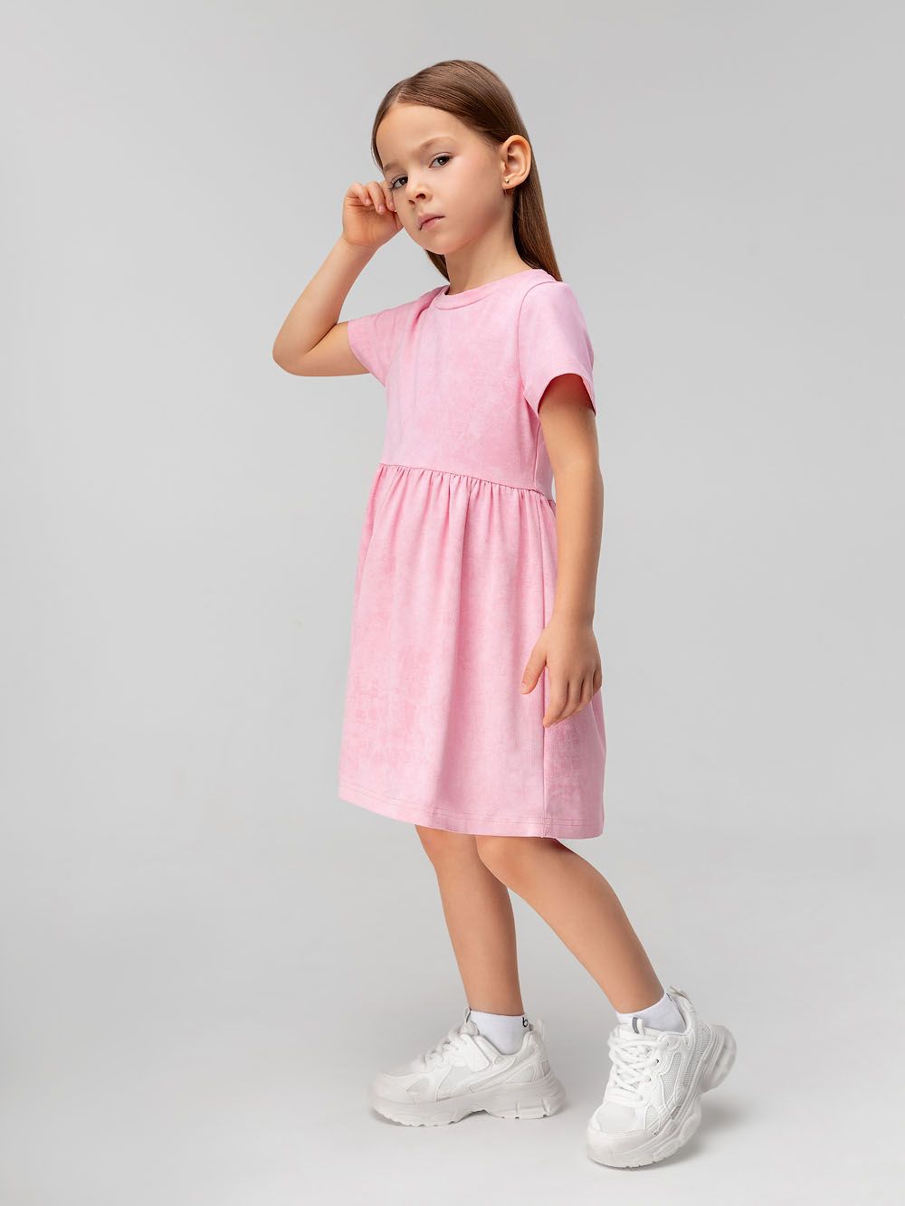 Платье с коротким рукавом - фото 4