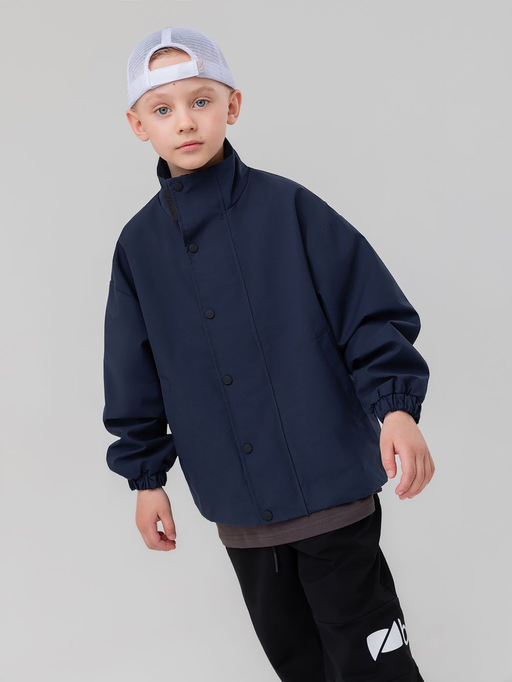 Ветровка с воротником стойкой - фото 1