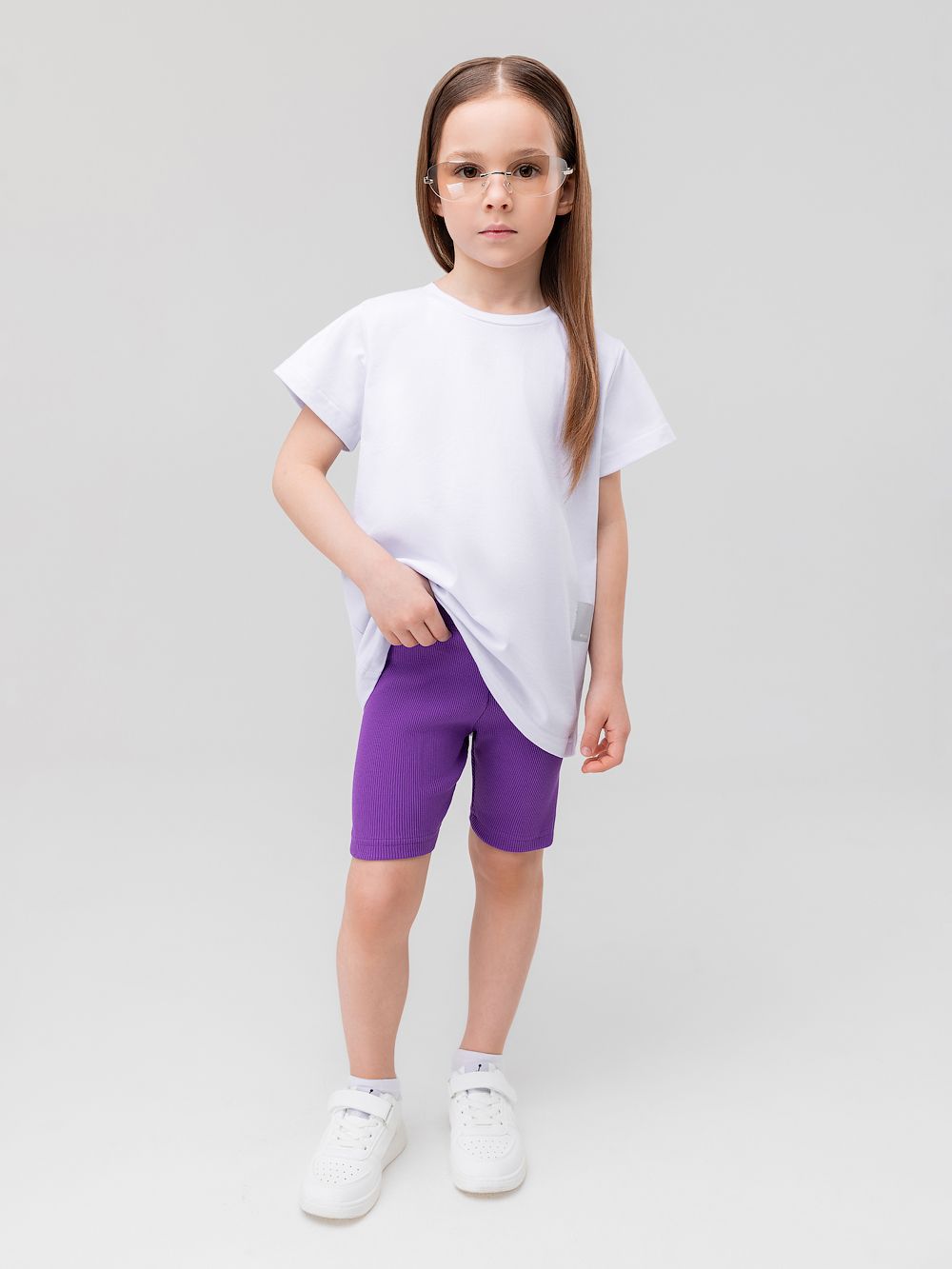 Велосипедки в рубчик - фото 1