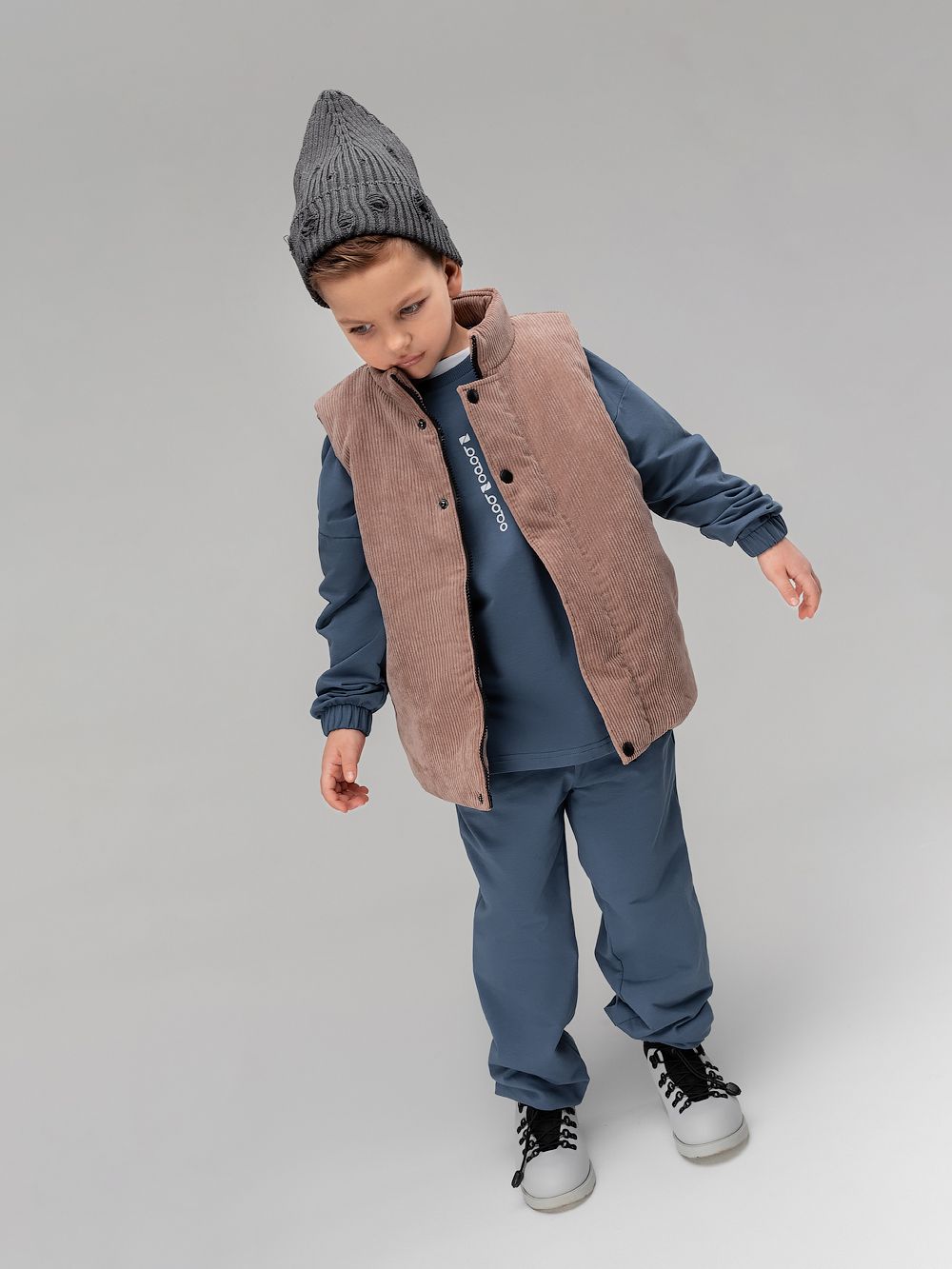 Жилет вельветовый утеплённый - фото 3