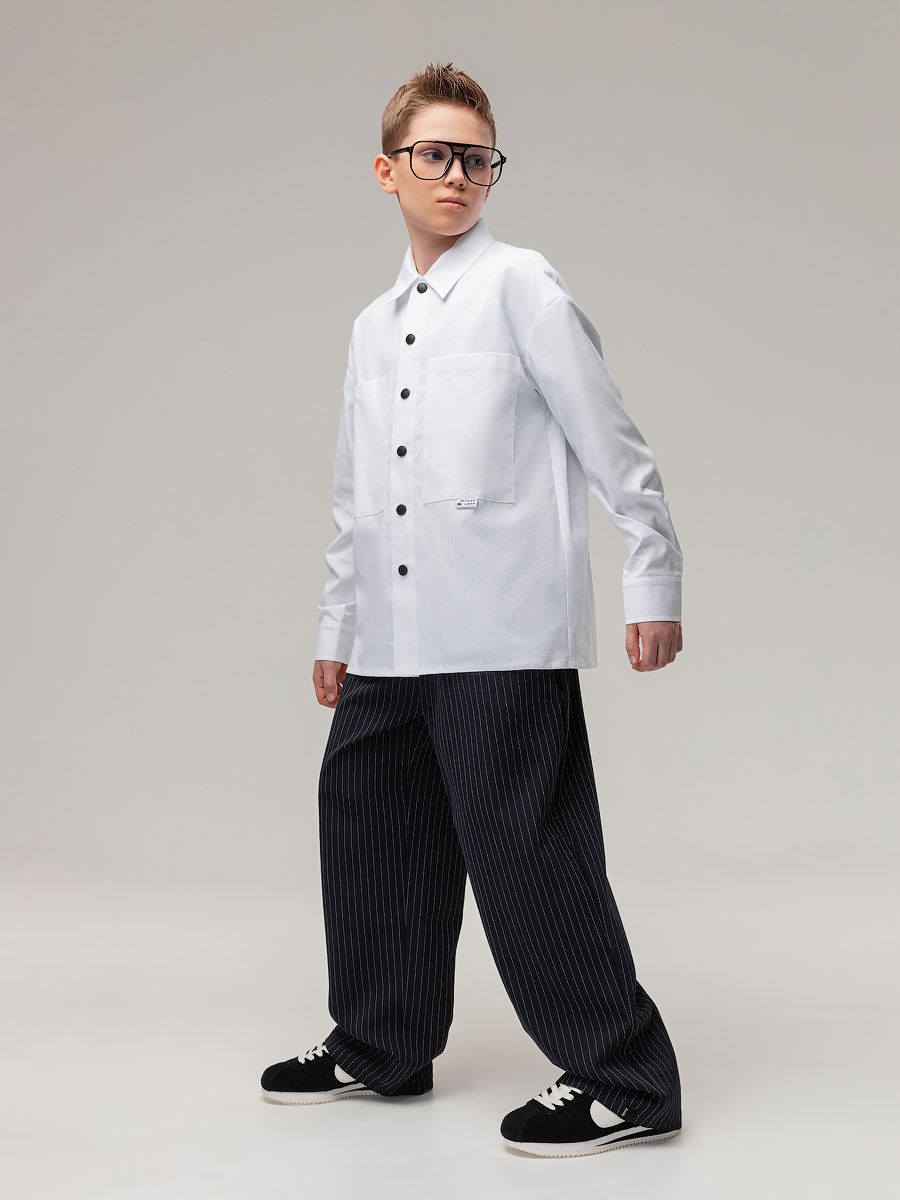 Брюки в полоску - фото 1