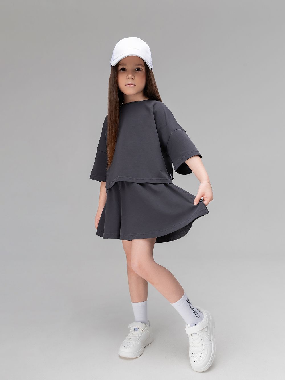 Костюм с юбкой - шортами - фото 1