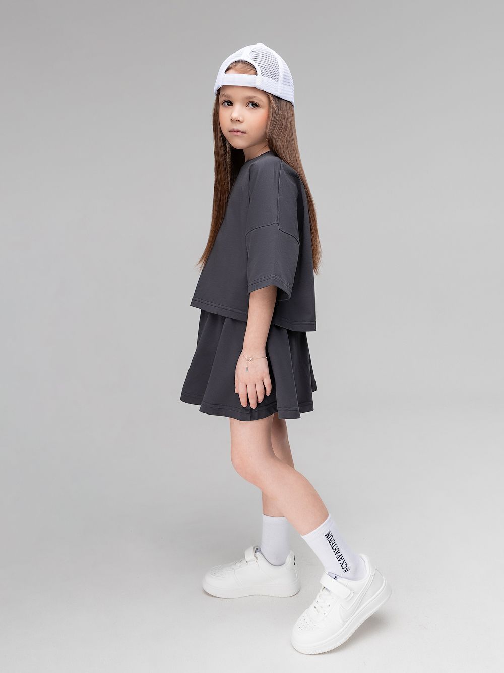 Костюм с юбкой - шортами - фото 4