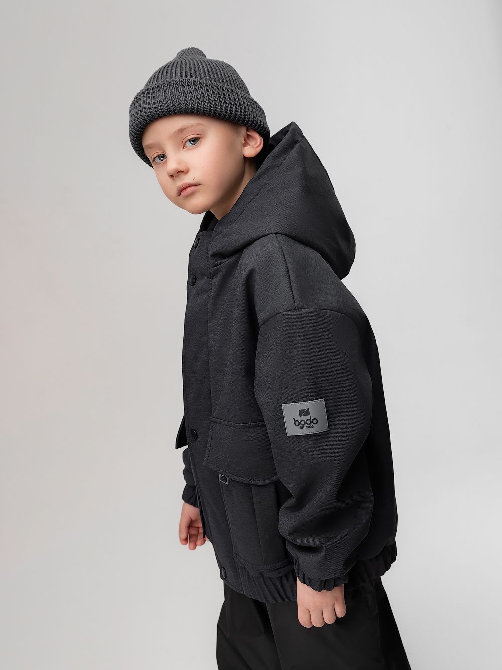 Куртка с накладными карманами - фото 10