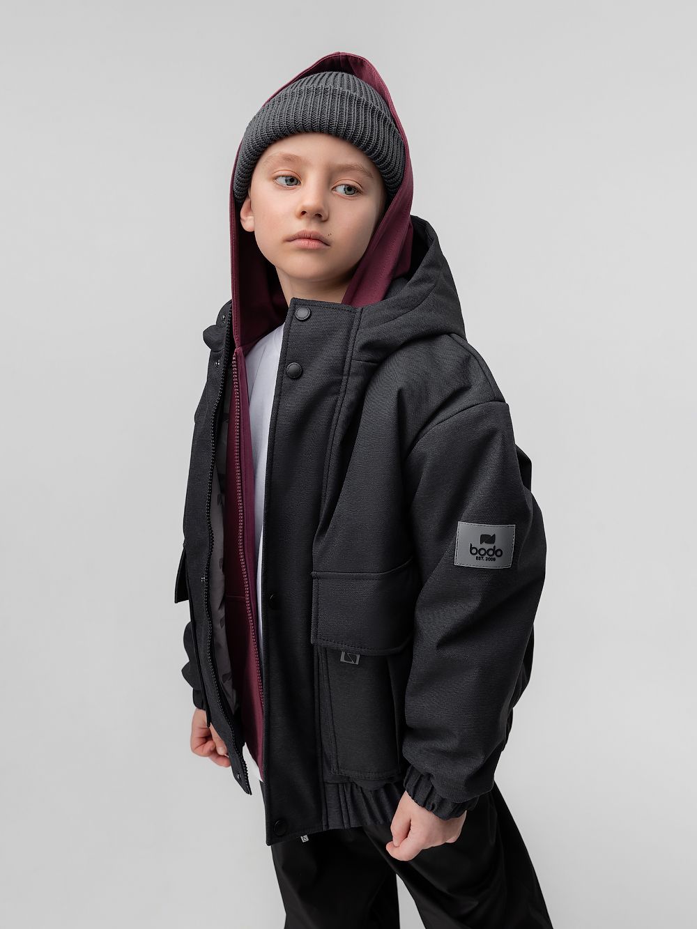 Куртка с накладными карманами - фото 3