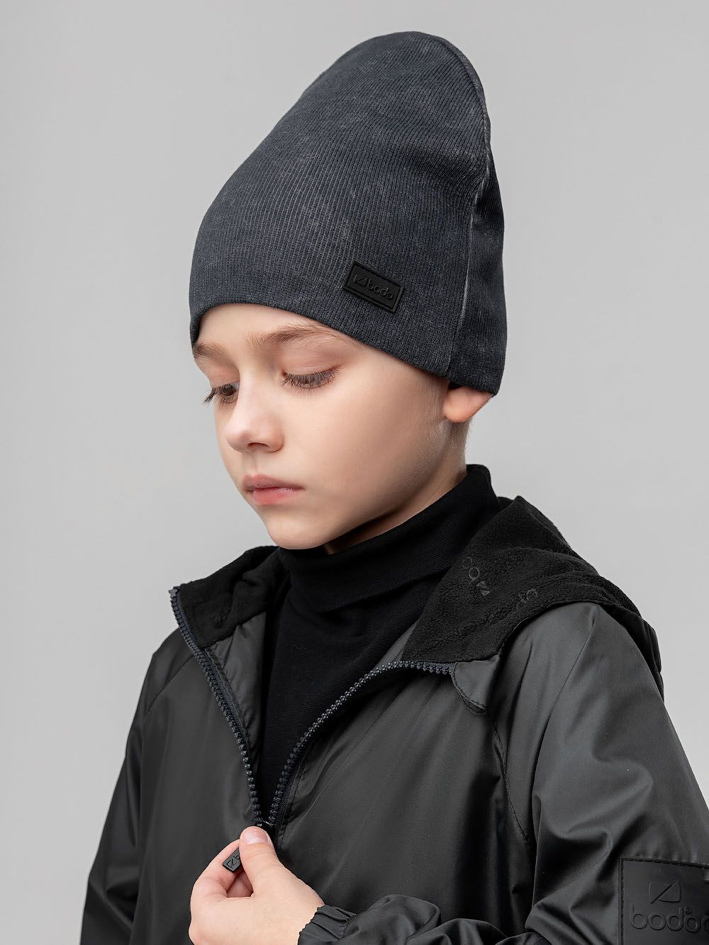 Шапка в рубчик - фото 2