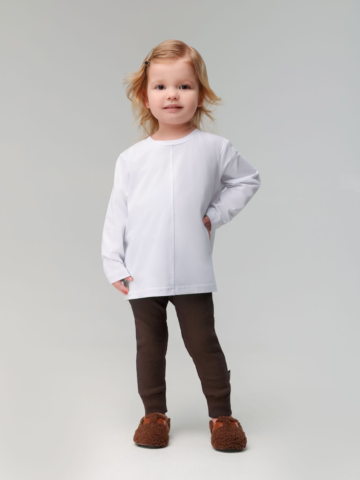 Леггинсы в рубчик - фото 1