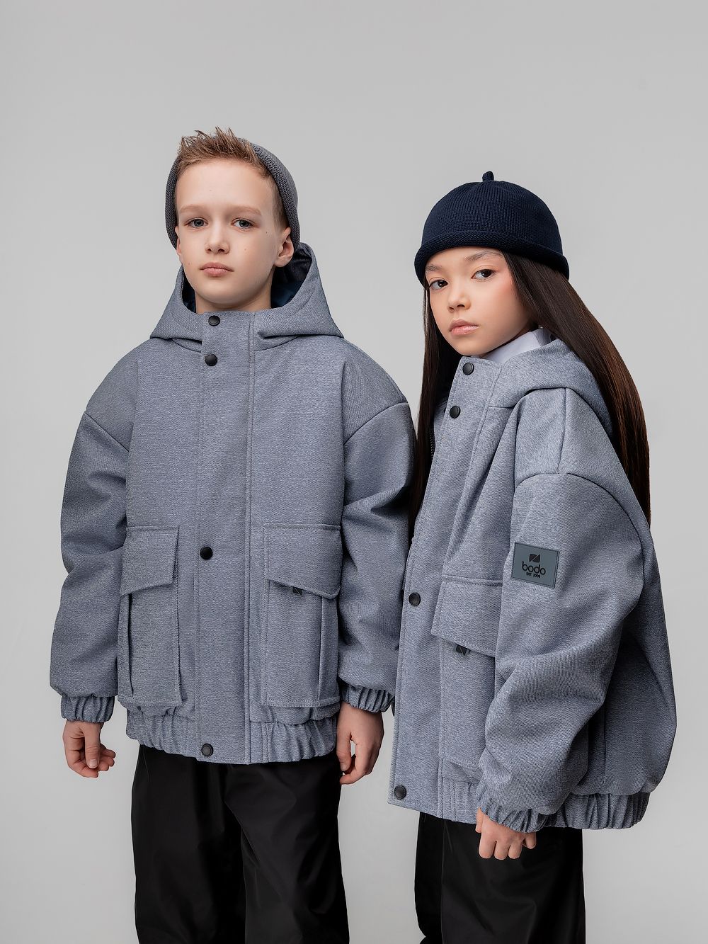 Куртка с накладными карманами - фото 1