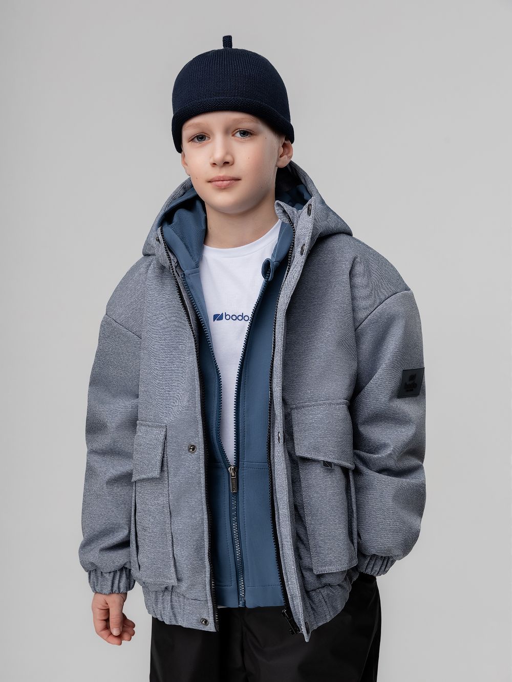 Куртка с накладными карманами - фото 2