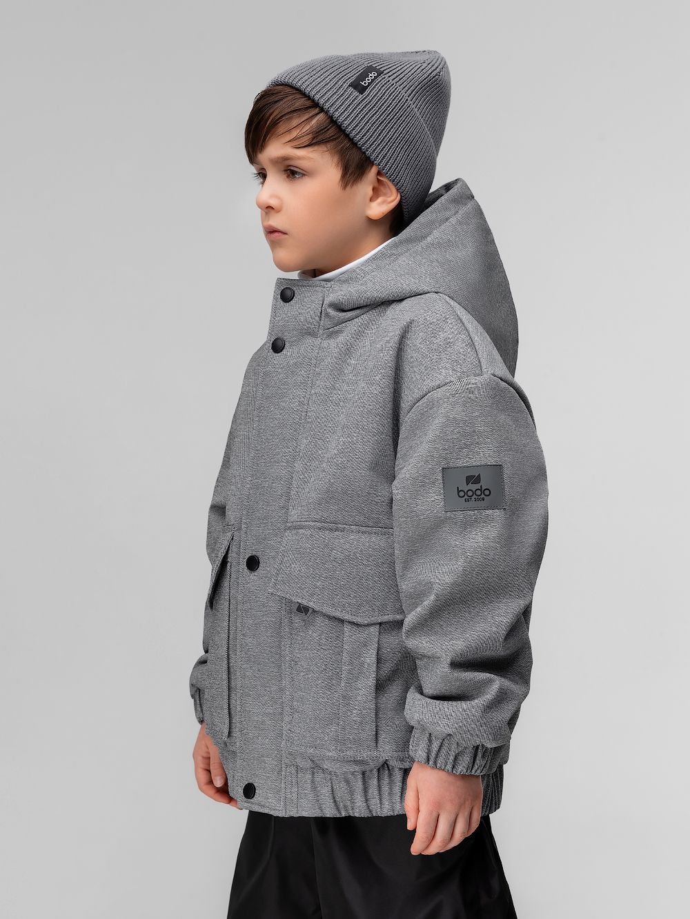 Куртка с накладными карманами - фото 10