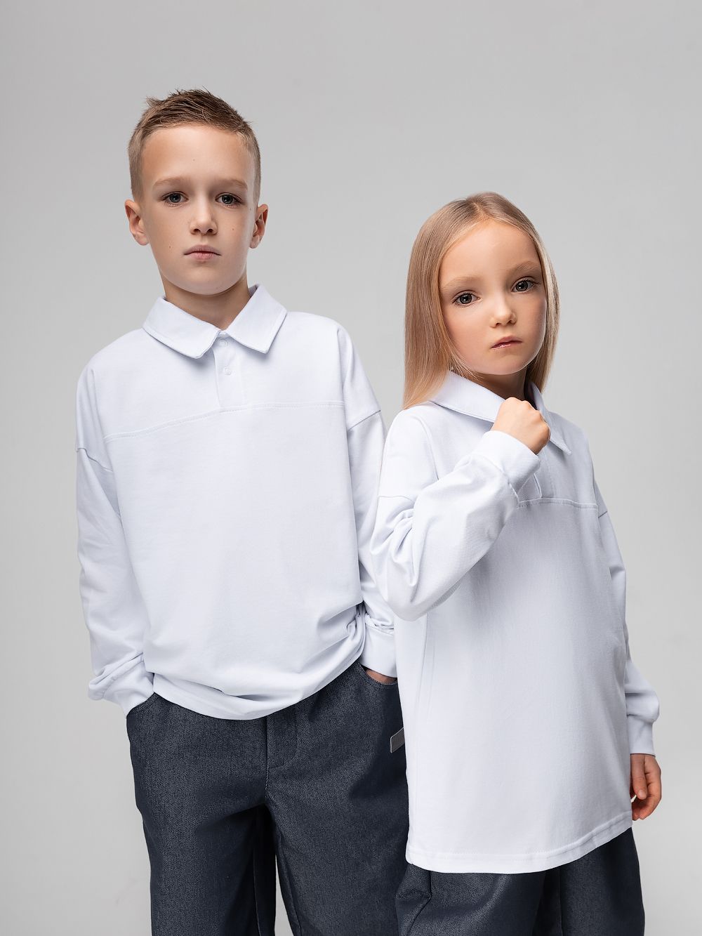 Лонгслив - поло ПИКЕ - фото 2