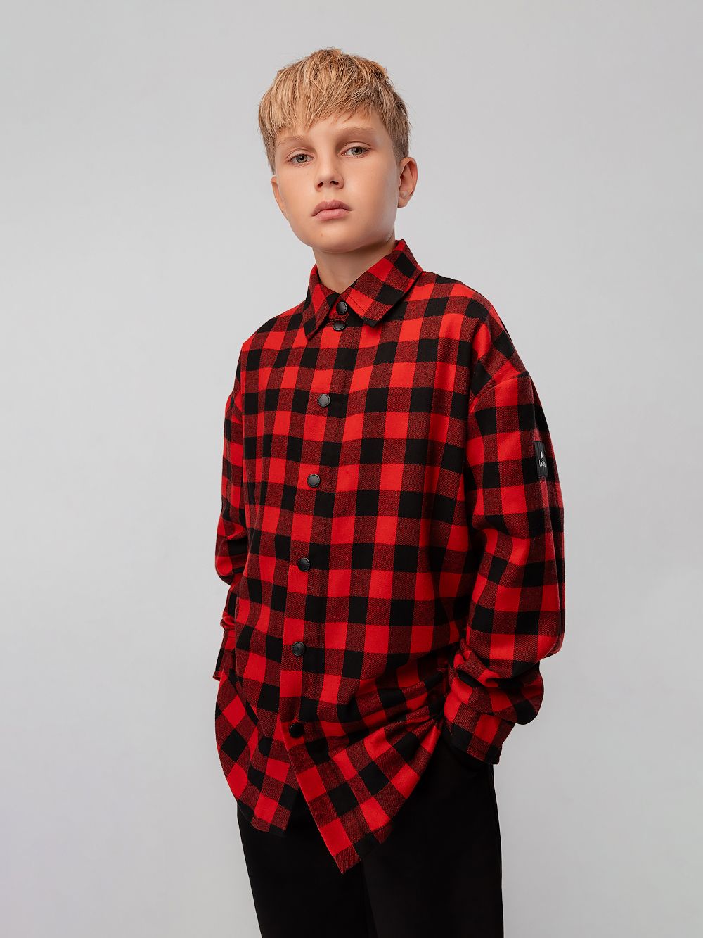 Рубашка фланелевая в клетку - фото 7