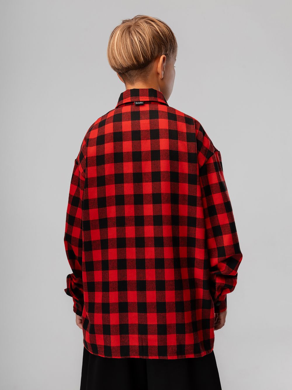 Рубашка фланелевая в клетку - фото 9