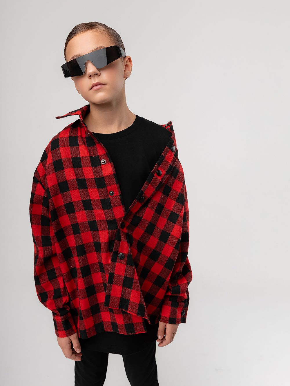 Рубашка фланелевая в клетку - фото 8