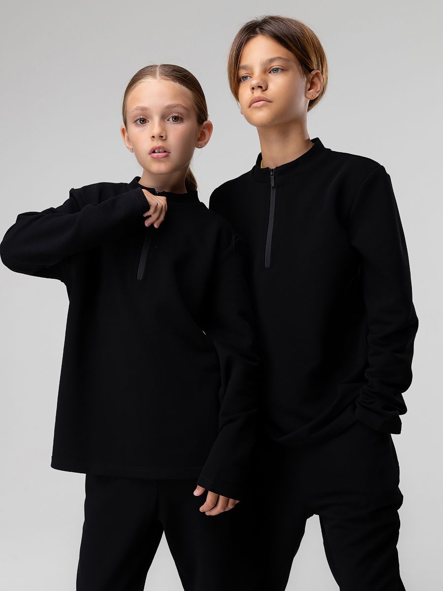 Лонгслив с воротником на молнии - фото 1