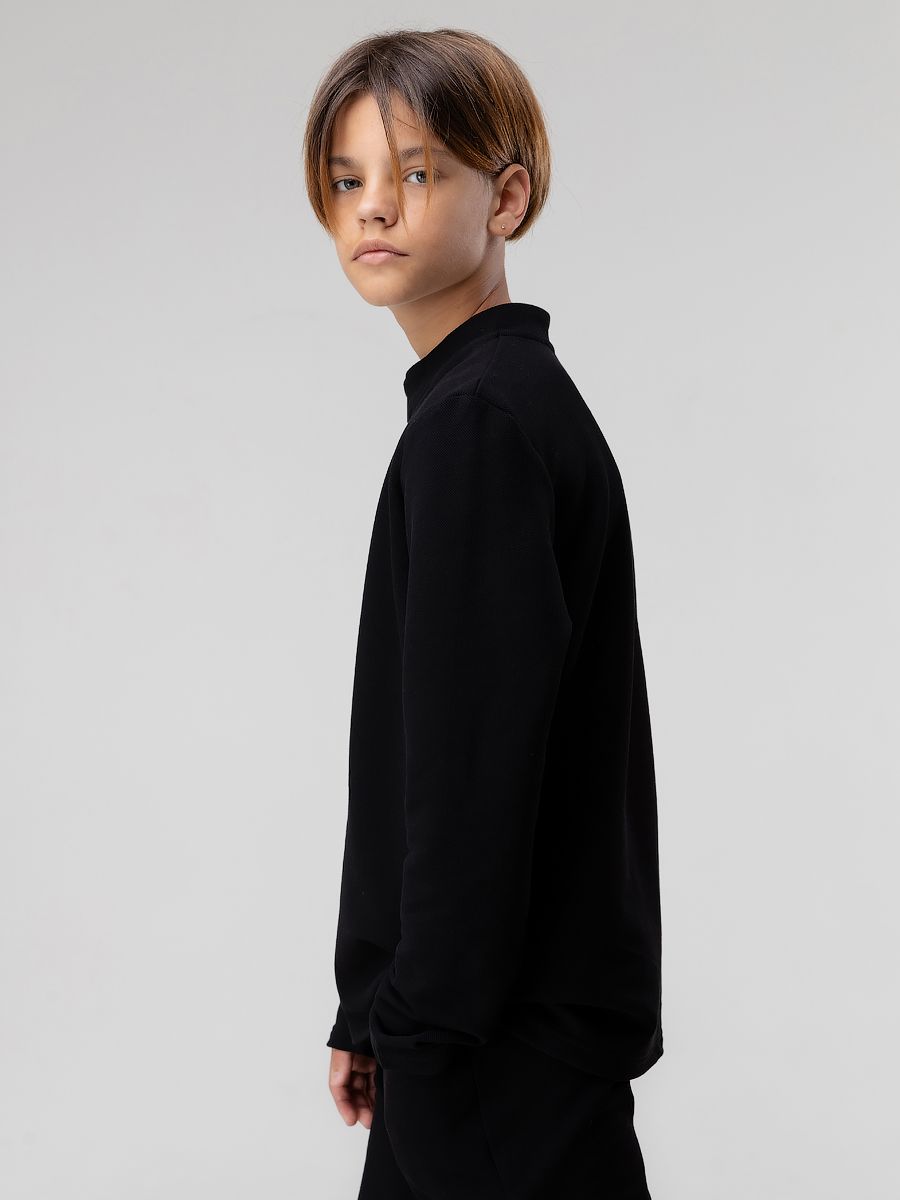 Лонгслив с воротником на молнии - фото 4