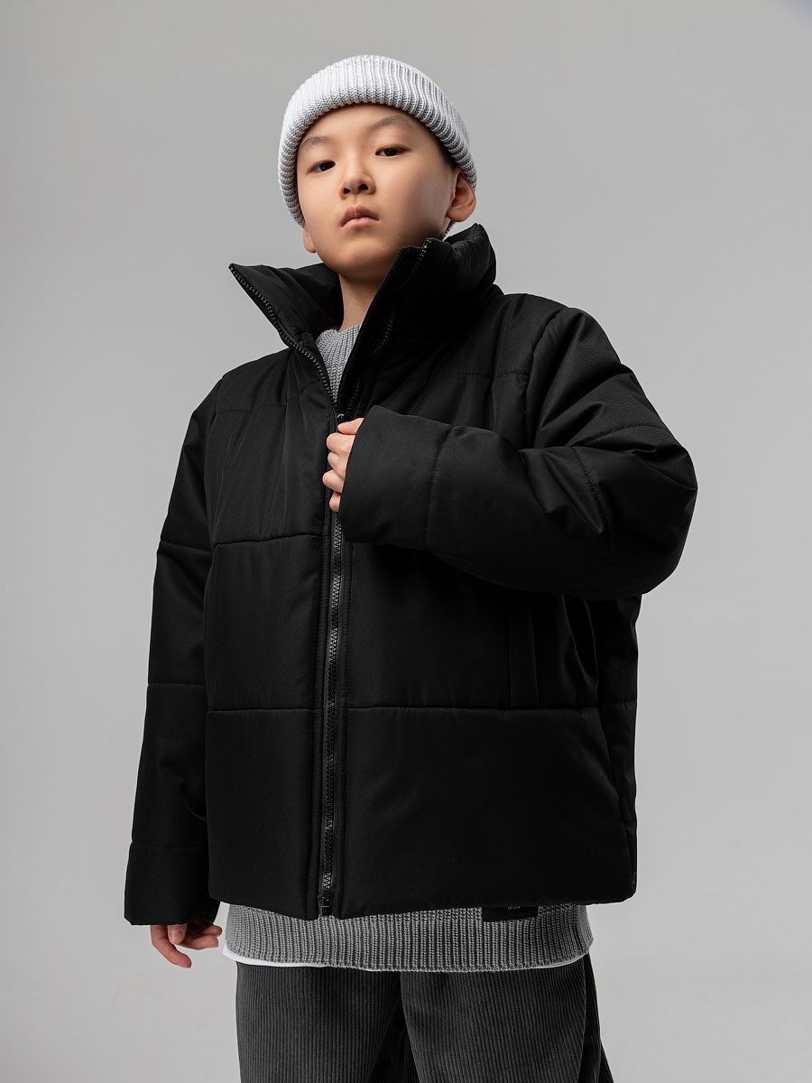 Куртка с воротником стойкой - фото 4