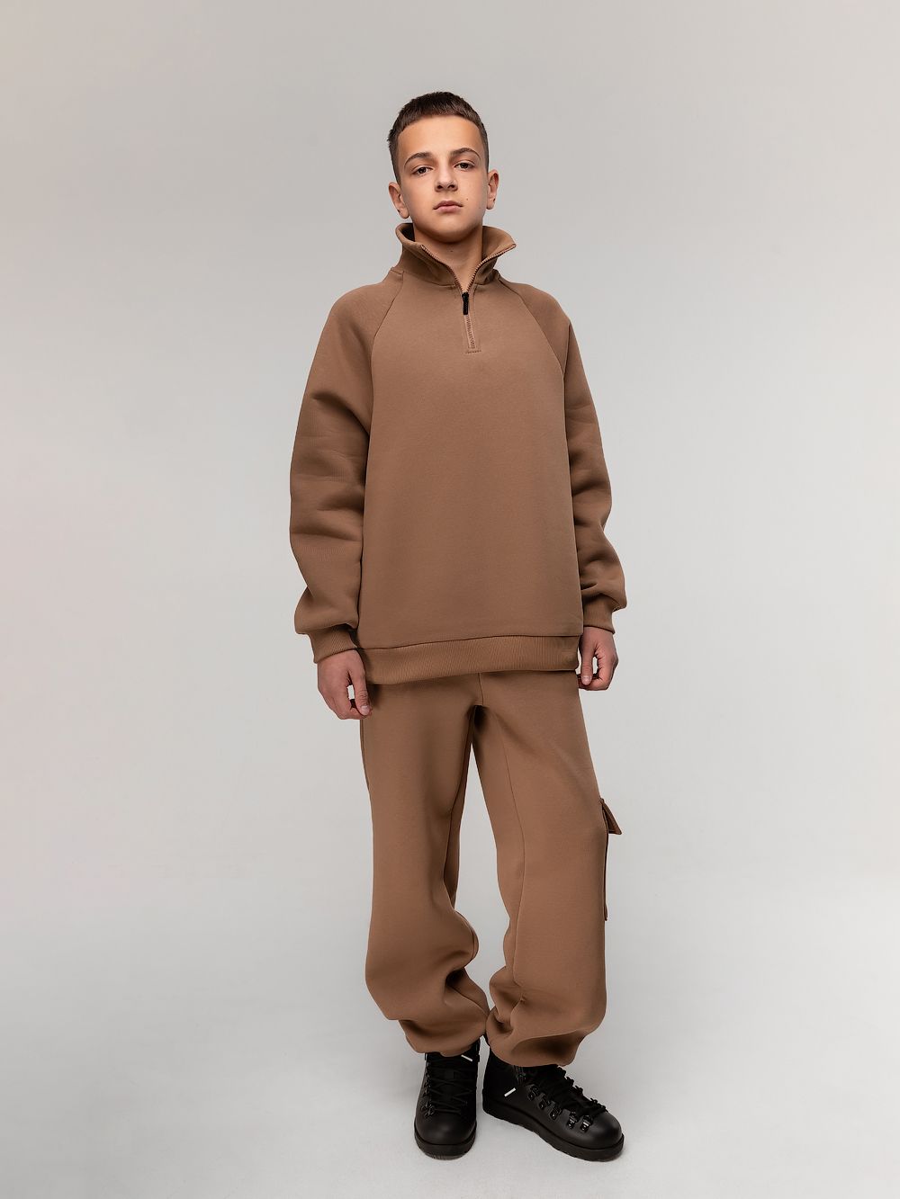 Костюм на полузамке с начёсом - фото 2