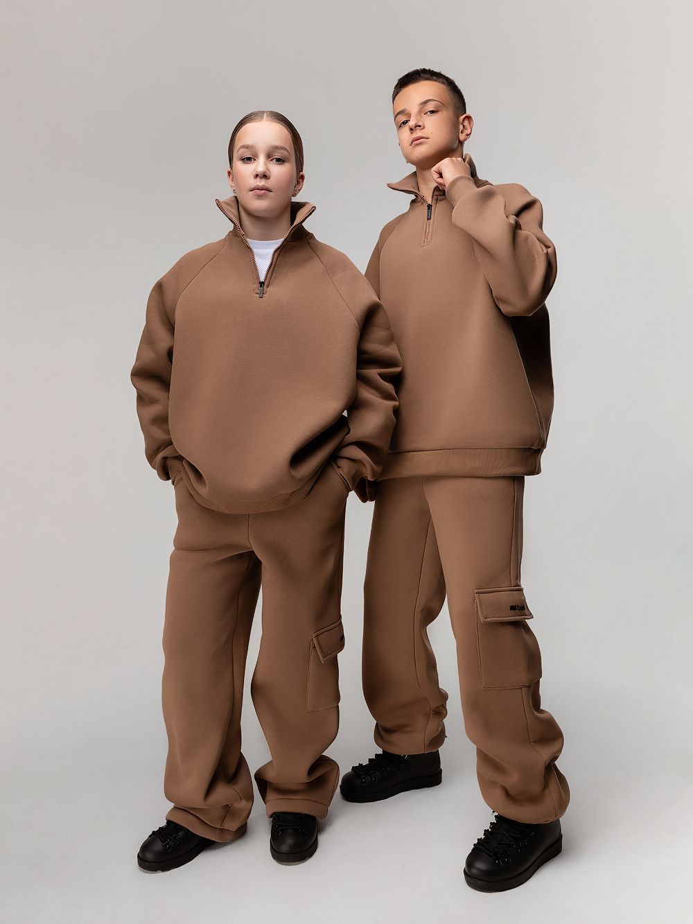 Костюм на полузамке с начёсом - фото 1