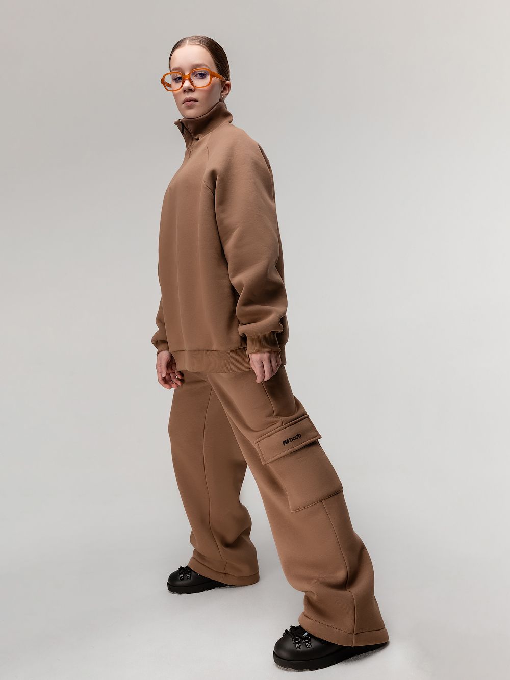 Костюм на полузамке с начёсом - фото 4