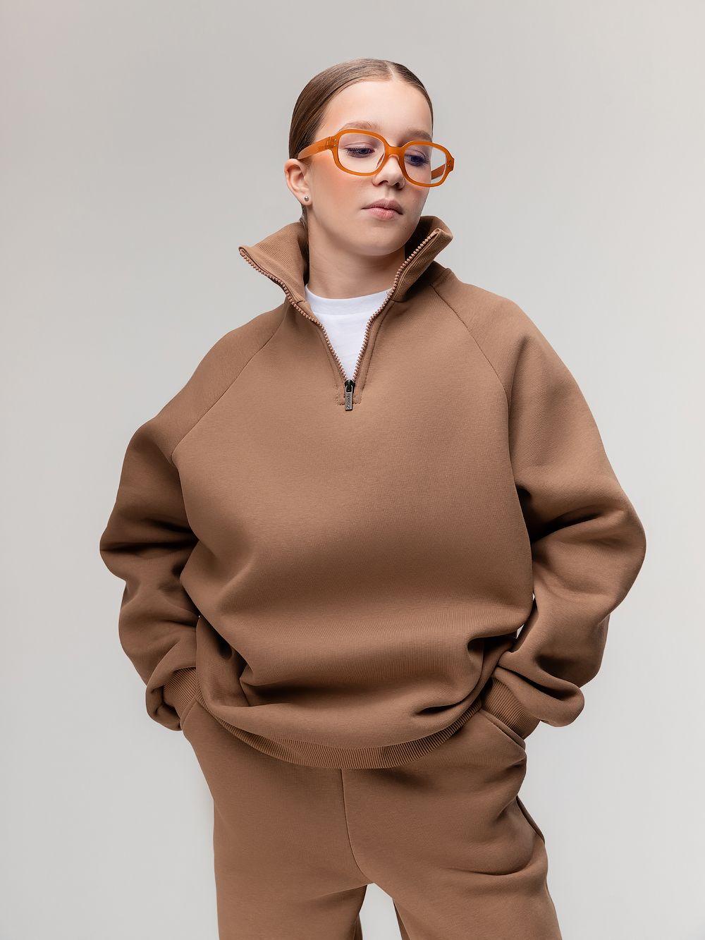 Костюм на полузамке с начёсом - фото 8