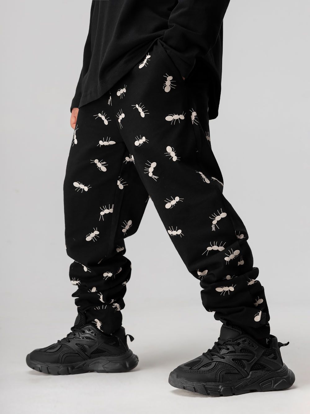 Брюки - джогерры с набивкой Брюки - джогерры с набивкой - фото 3