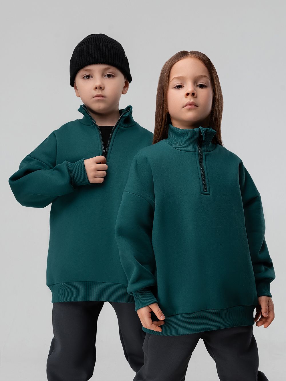 Толстовка полузамок на молнии - фото 1