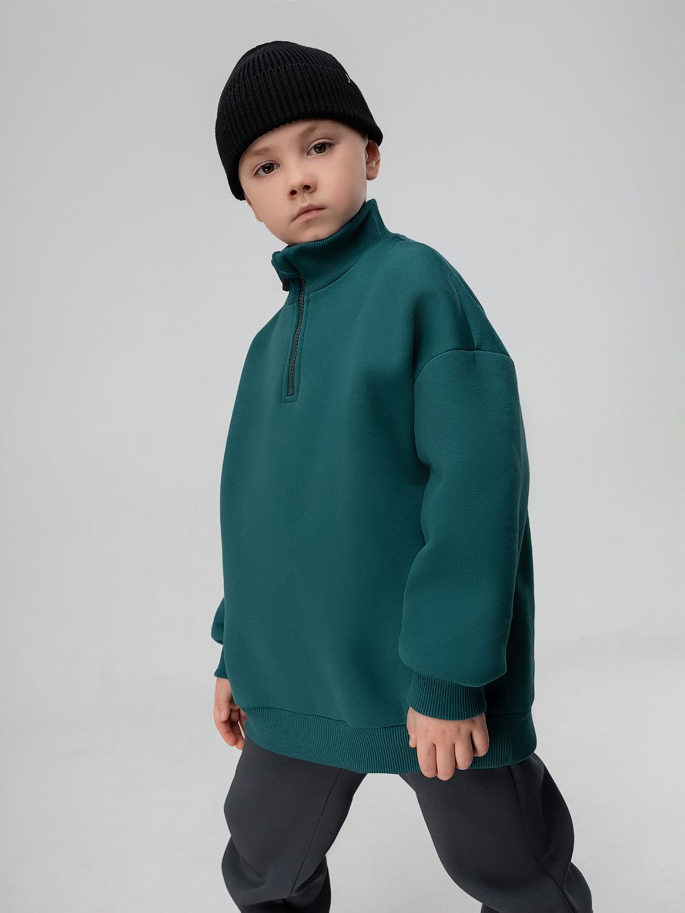 Толстовка полузамок на молнии - фото 6